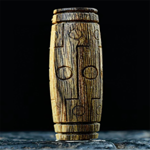 premium kynam agarwood "9 eyed dzi" sacred bead 8g