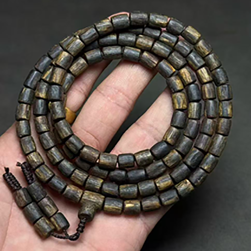 premium kynam agarwood 108 bead barrel shaped multi wrap bracelet 15g premium kynam agarwood 108 bead barrel shaped multi wrap bracelet 15g