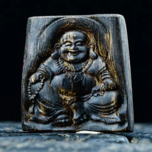 natural kynam agarwood buddha carving